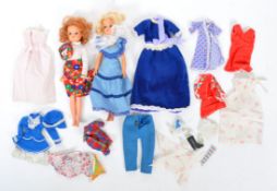 COLLECTION OF VINTAGE SINDY DOLLS AND OUTFITS