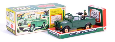RARE VINTAGE BRITAINS DIECAST MODEL MILITARY LAND ROVER 9777