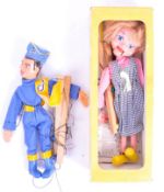 TWO VINTAGE PELHAM PUPPETS - THUNDERBIRDS & SM GIRL