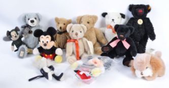 COLLECTION OF TEDDY BEARS - STEIFF, DEANS RAG BOOK ETC