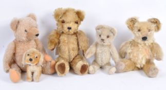 COLLECTION OF ANTIQUE TEDDY BEARS - ALPHA FARNELL, PEDIGREE ETC