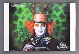 JOHNNY DEPP - ALICE IN WONDERLAND - SIGNED 8X10