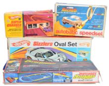 COLLECTION OF DIECAST RACING SETS CORGI HOT WHEELS MATCHBOX
