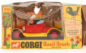 RARE CORGI TOYS 808 BASIL BRUSH AND HIS CAR