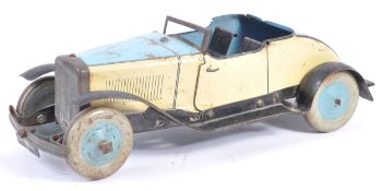 RARE ANTIQUE CHAD VALLEY TINPLATE ' OPEN TOURER ' CLOCKWORK CAR