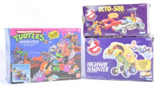 COLLECTION 1980'S TOY BOXES - TMNT & GHOSTBUSTERS