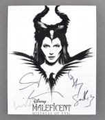 MALEFICENT - ANGELINA JOLIE + CAST SIGNED POSTER PHOTOGRAPH