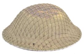 UNIFORMS AND FANCY DRESS - AN ORIGINAL WWII WARDENS STEEL BRITISH BRODIE HELMET.