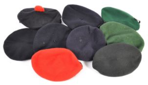 UNIFORM AND FANCY DRESS - A COLLECTION OF ASSORTED MILITARY BERETS.