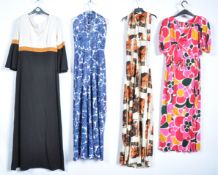 UNIFORMS AND FANCY DRESS - A COLLECTION OF FOUR RETRO VINTAGE 1960S STYLE DRESSES.