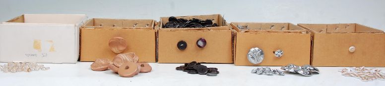 A good collection of mid 20th century circa 1950's plastic buttons to include plastic sank