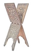 19TH CENTURY NORTHERN INDIAN HARDWOOD QURAN STAND RACK