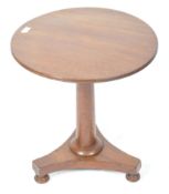 REGENCY MAHOGANY TREFOIL BASED WINE / OCCASIONAL TABLE