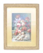 LOUIS SILAS - OIL ON BOARD STILL LIFE PAINTING