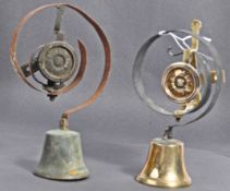PAIR OF EARLY 19TH CENTURY ENGLISH ANTIQUE SERVANTS BELLS