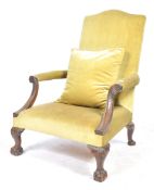 BELIEVED 18TH / 19TH CENTURY GEORGIAN GAINSBOROUGH ARMCHAIR
