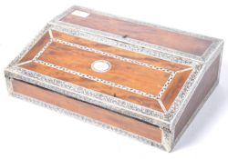STUNNING 19TH CENTURY ANGLO INDIAN VIAGAPATAM WRITING SLOPE