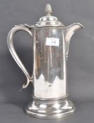 19TH CENTURY SILVER PLATED HOLY WATER JUG