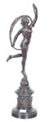 EARLY 19TH CENTURY ITALIAN GRAND TOUR BRONZE FORTUNA FIGURE