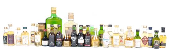 COLLECTION OF ASSORTED PORT AND WHISKY MINIATURES