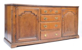 LATE 18TH / EARLY 19TH CENTURY ENGLISH COUNTRY OAK DRESSER BASE