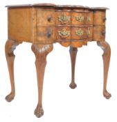 19TH CENTURY BURR WALNUT LOWBOY CHEST
