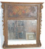 19TH CENTURY VICTORIAN WALL MIRROR IN GILT MOULDED FRAME