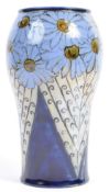 ROYAL DOULTON LAMBETH ART NOUVEAU PAINTED VASE C19