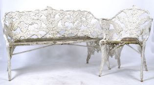 19TH CENTURY VICTORIAN COALBROOKDALE GARDEN SUITE