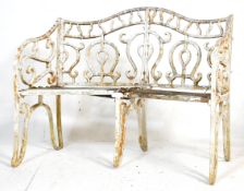 19TH CENTURY VICTORIAN CAST IRON GARDEN BENCH