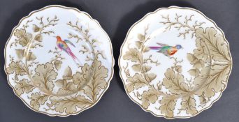 PAIR OF MID 19TH CENTURY ENGLISH CABINET PLATES