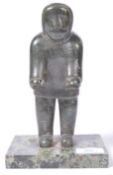 EARLY 20TH CENTURY ESKIMO CARVED SOAPSTONE FIGURINE