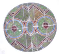 EARLY 20TH CENTURY FRENCH ANTIQUE STAINED GLASS WINDOW