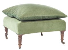 19TH CENTURY LARGE GILLOWS MANNER FOOTSTOOL / OTTOMAN