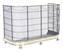 EARLY 19TH CENTURY ENGLISH ANTIQUE BRASS FIRE FENDER