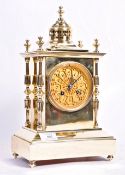 19TH CENTURY POLISHED BRASS CLOCK BY JAPY FRERES FOR A WERNET