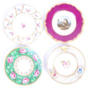 COLLECTION OF EARLY WORCESTER CABINET PLATES.