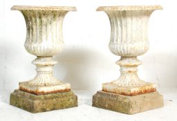 PAIR OF VICTORIAN 19TH CENTURY CAMPANA URNS