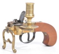 EARLY 20TH CENTURY FLINTLOCK TINDER PISTOL LIGHTER