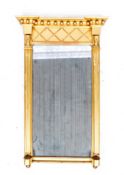 19TH CENTURY ANTIQUE EGYPTIAN STYLE WALL MIRROR