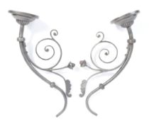19TH CENTURY GOTHIC REVIVAL CAST IRON WALL BRACKETS