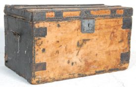 A good weathered Victorian 19th century pine blank