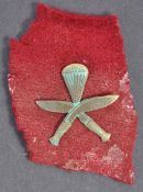 RARE WWII ORIGINAL BRITISH AIRBORNE GURKHA REGIMENT BADGE