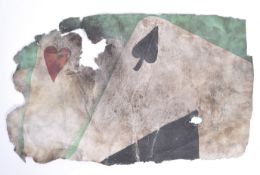 RARE WWI FIRST WORLD WAR SECTION OF GERMAN PLANE CANVAS