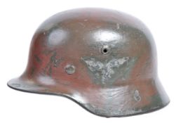 RARE ORIGINAL WWII GERMAN 35 LUFTWAFFE STAHLHELM HELMET