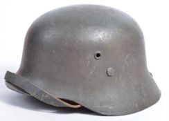 RARE WWII HUNGARIAN INFANTRY STEEL HELMET - GERMAN M35 PATTERN