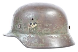 RARE ORIGINAL WWII THIRD REICH GERMAN INFANTRY M35 HELMET