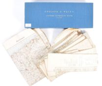 RARE WWII COMPLETE SET OF GERMAN INVASION MAPS OF WALES & ENGLAND