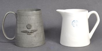 WWII SECOND WORLD WAR PEWTER TANKARD - RAF KUALALUMPUR