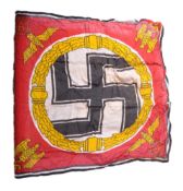 WWII 1943 DATED FUHRER STANDARD ADOLF HITLER FLAG